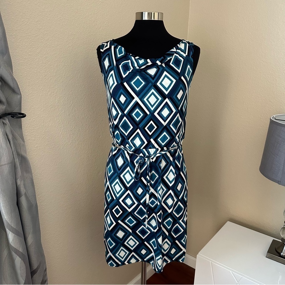Ann Taylor Cowl Neck Sleeveless Jersey Knit Mini Dress Size M/P